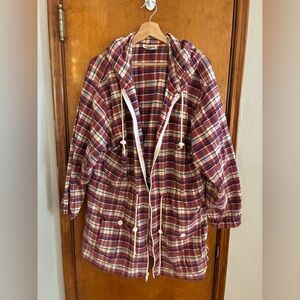 Vintage plaid capezio hoodie
